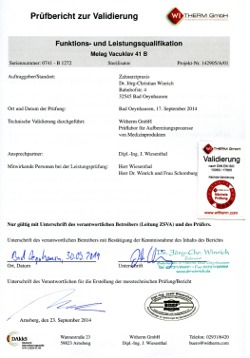 Melag-Validierung Melag-Validierung